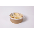 Custom Disposable Take out Kraft White Paper Salad Cake Bowl with lid